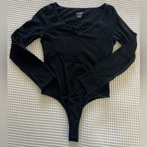 VS Pink Black Bodysuit - size Small